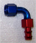 AN10 - 5/8" Barbed Hose End 90 Degree