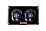 QUICKCAR RACING PRODUCTS Gauge Panel Assembly, Digital, Oil Pressure / Water Temperature, Black Face, Kit